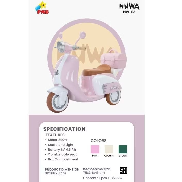 Motor Aki PMB Nuwa Vespa NW-113