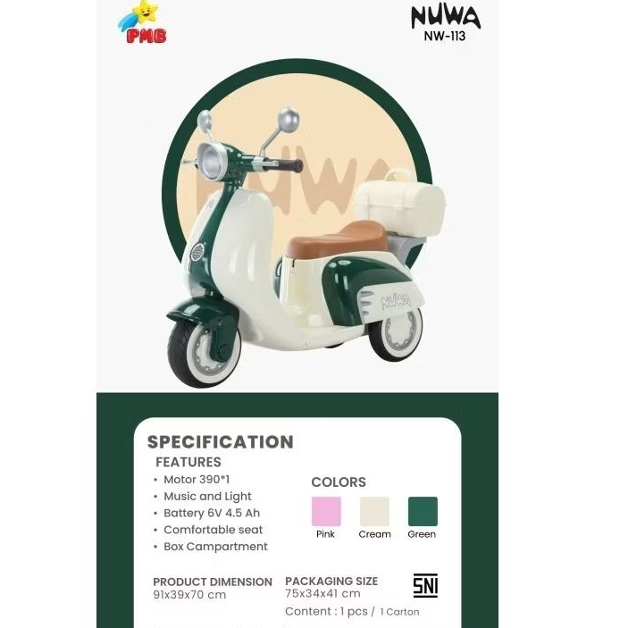 Motor Aki PMB Nuwa Vespa NW-113