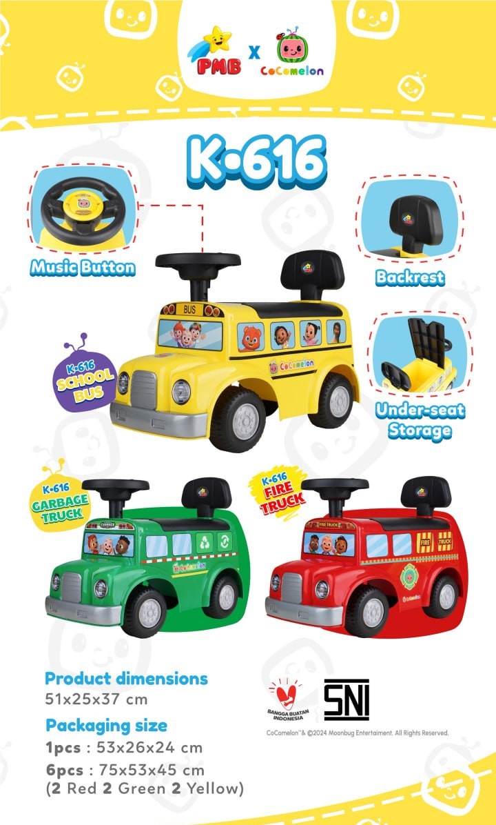 Ride On Cocomelon PMB K-616