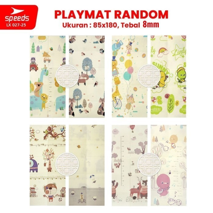Karpet Lipat Matras Tebal 8 mm Ukuran 85 x 180 cm Speeds H-004
